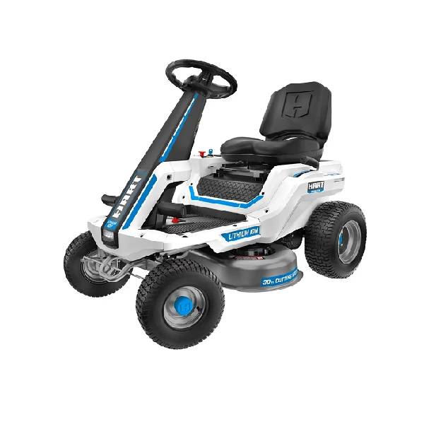 HART 80-Volt 30-Inch Deck Lithium-Ion Riding Lawn Mower Kit