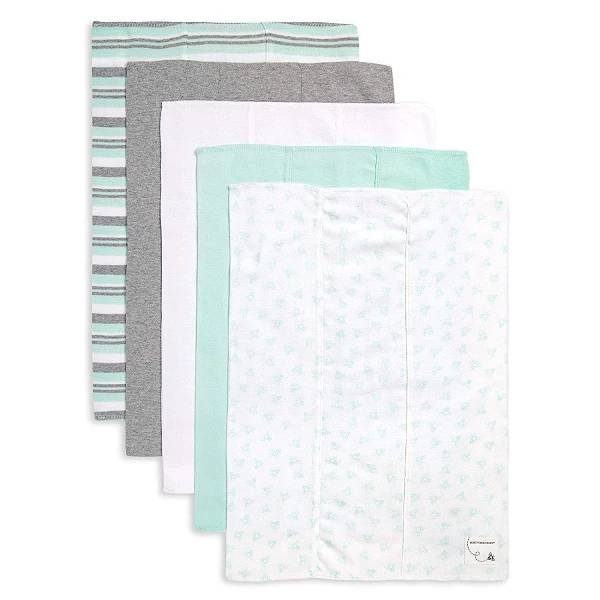 Burt's Bees Baby Burp Cloths, 5-Pack