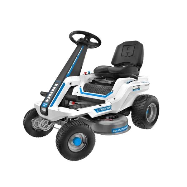HART 80-Volt 30" Deck Lithium-Ion Riding Lawn Mower