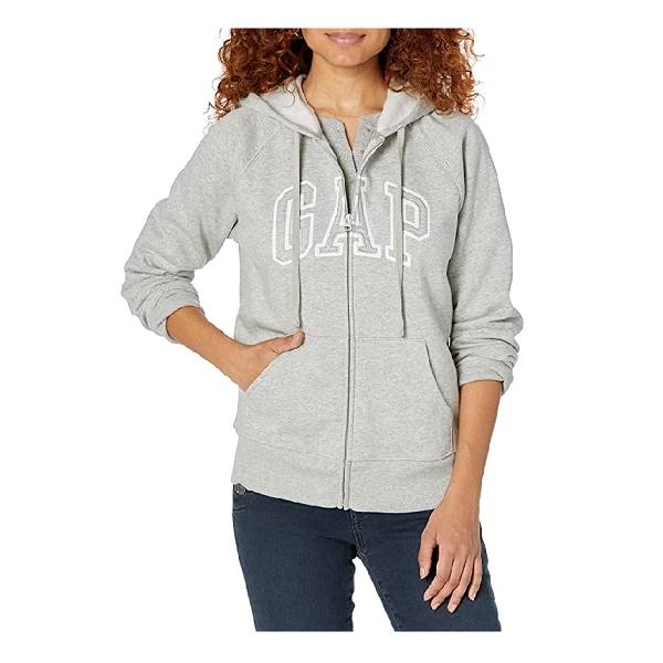 GAP Women's Logo Hoodie Hooded Full Zip Sweatshirt