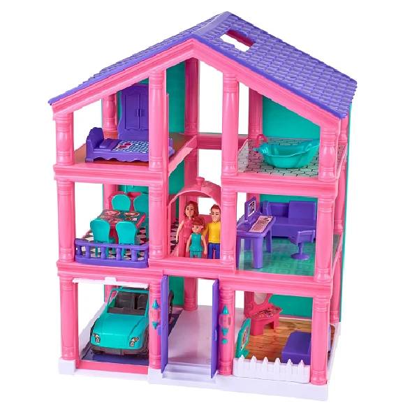 3-Story Dollhouse Play Set