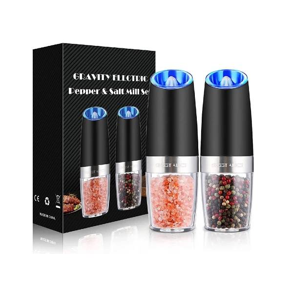 Gravity Electric Pepper and Salt Grinder Set