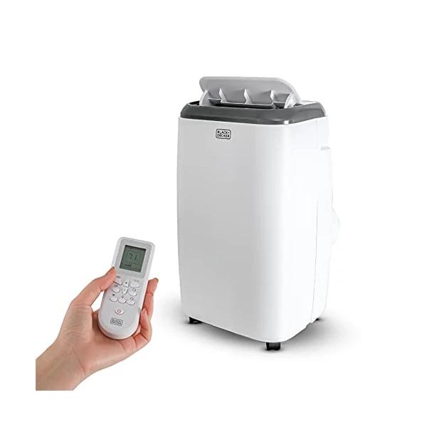 BLACK+DECKER (8,000 BTU SACC/CEC, 12,000 BTU ASHRAE) Portable Air Conditioner with Remote Control