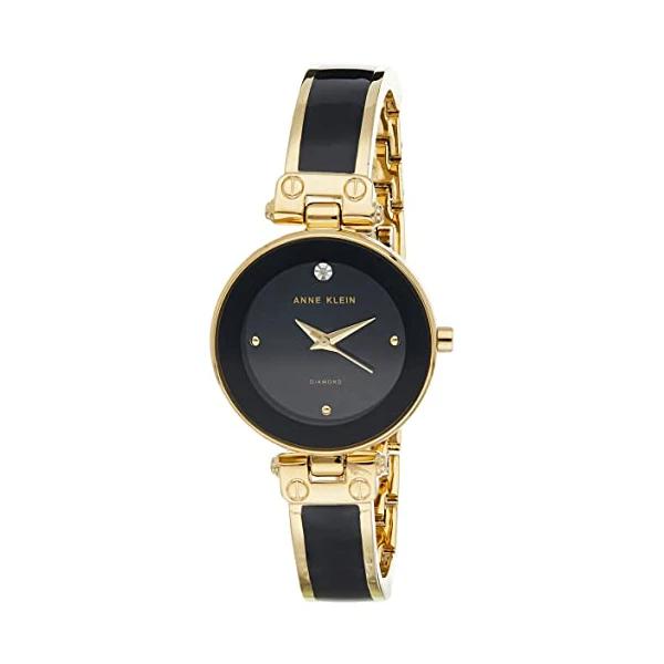 Anne Klein Women's Genuine Diamond Dial Bangle Watch
