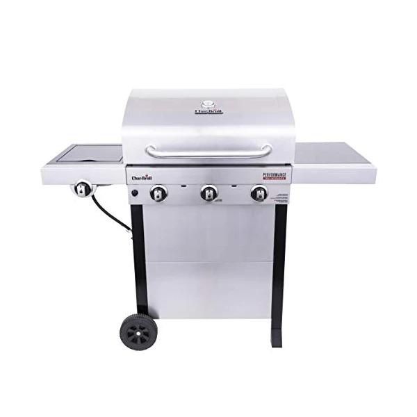 Char-Broil Performance TRU-Infrared 3-Burner Cart Style Gas Grill, Stainless Steel