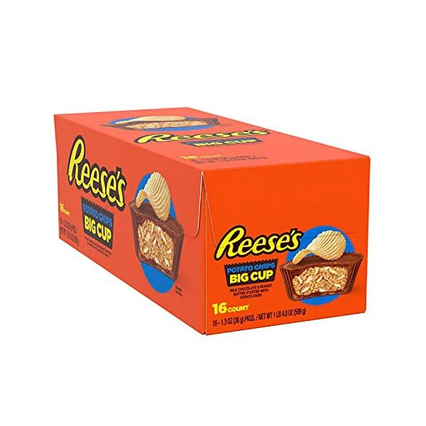 Reese's Big Cup Milk Chocolate Peanut Butter w/ Potato Chips 16-Pack