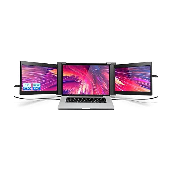 Fopo 12" Triple Portable Monitor for Laptop