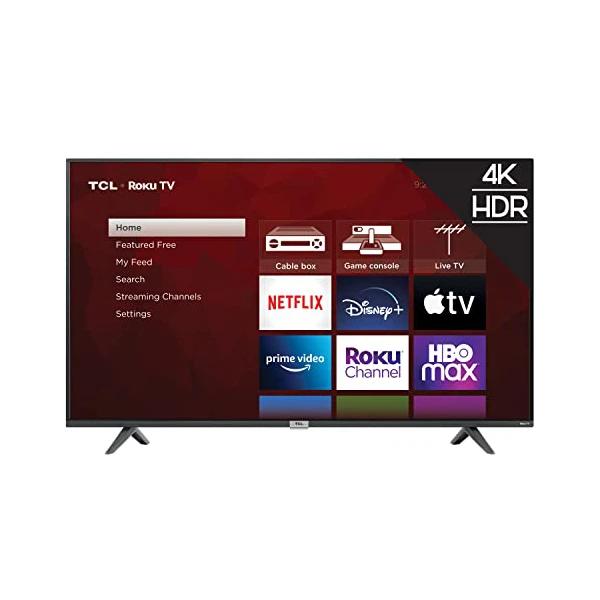 TCL 50-inch Class 4-Series 4K UHD Smart Roku LED TV - 50S435, 2021 Model