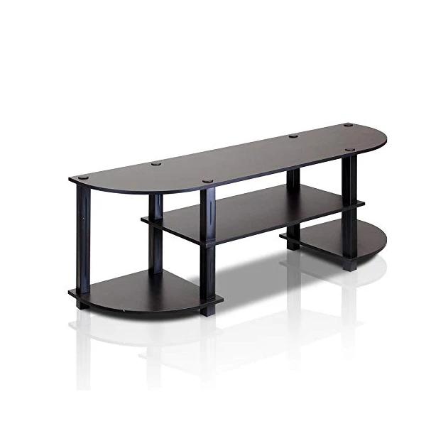 Furinno Wide TV Entertainment Center & Simplistic End Table Bundle