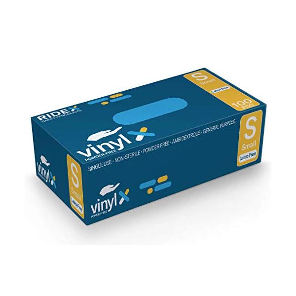 Disposable Gloves Latex-Free Clear Vinyl Gloves 100-Count