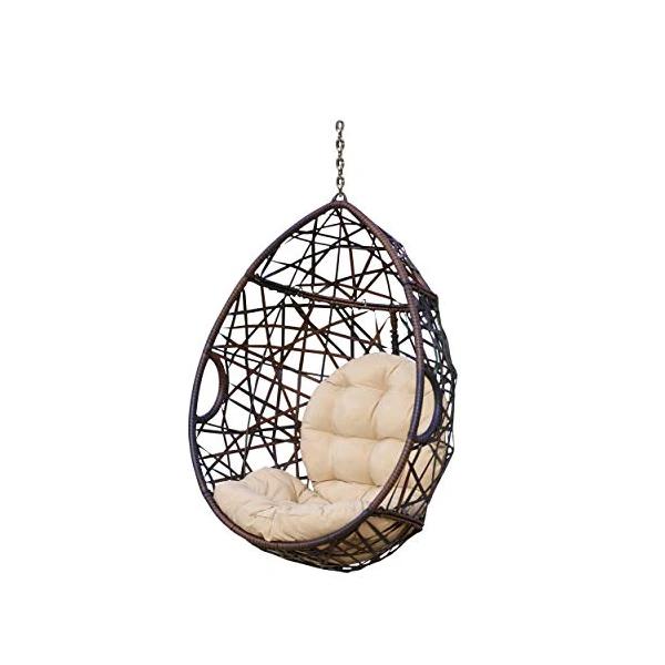 Indoor/Outdoor Wicker Tear Drop Hanging Chair