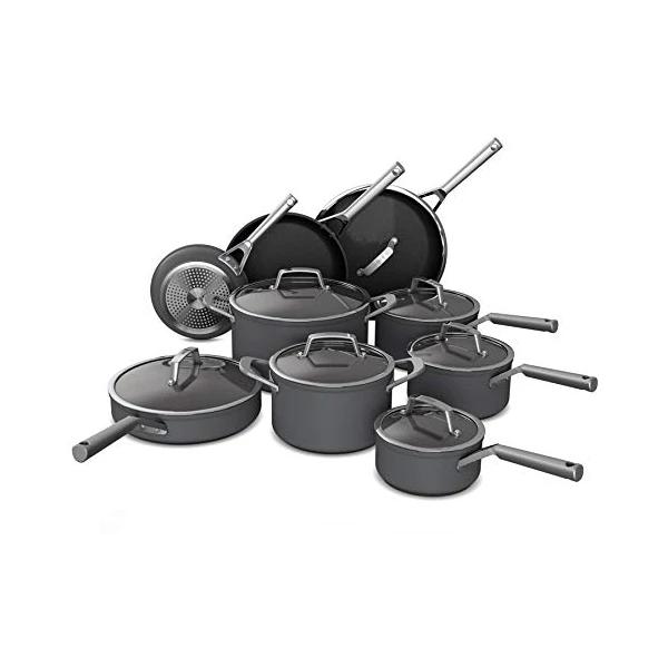 Ninja Foodi 16-Piece NeverStick Premium Hard-Anodized Cookware Set