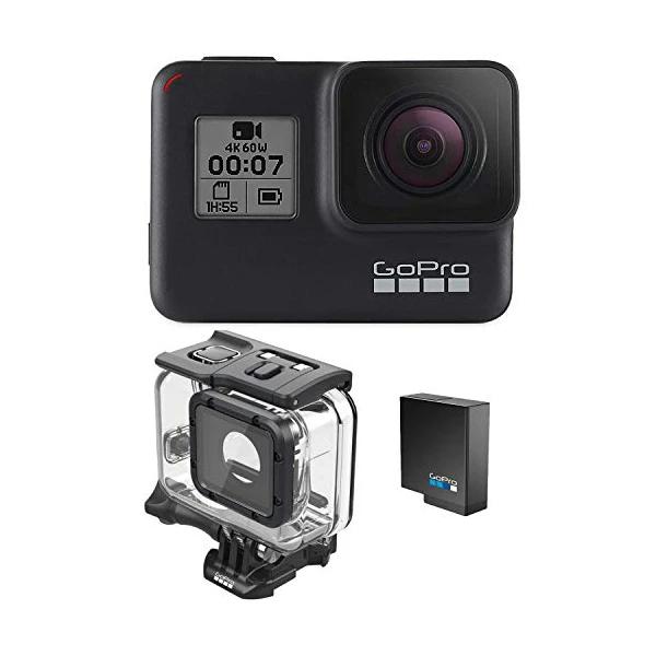 GoPro HERO7 Black + Extra Battery + Super Suit Dive Housing Case