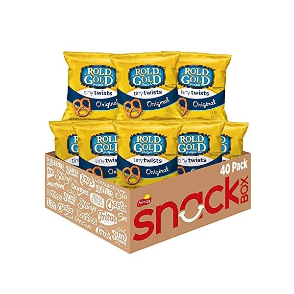 40 Bags of Rold Gold Tiny Twists Pretzels