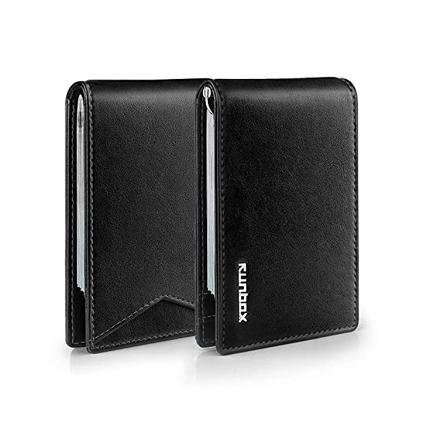 Runbox RFID Minimalist Slim Bifold Wallet w/ Money Clip