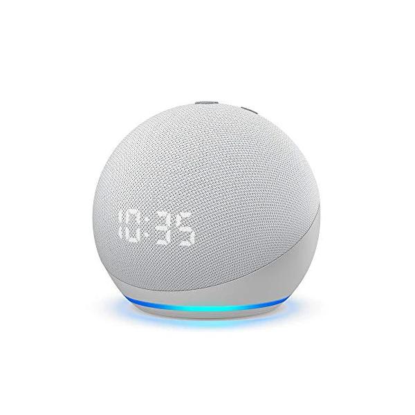 4th-Gen Amazon Echo Dot with Clock