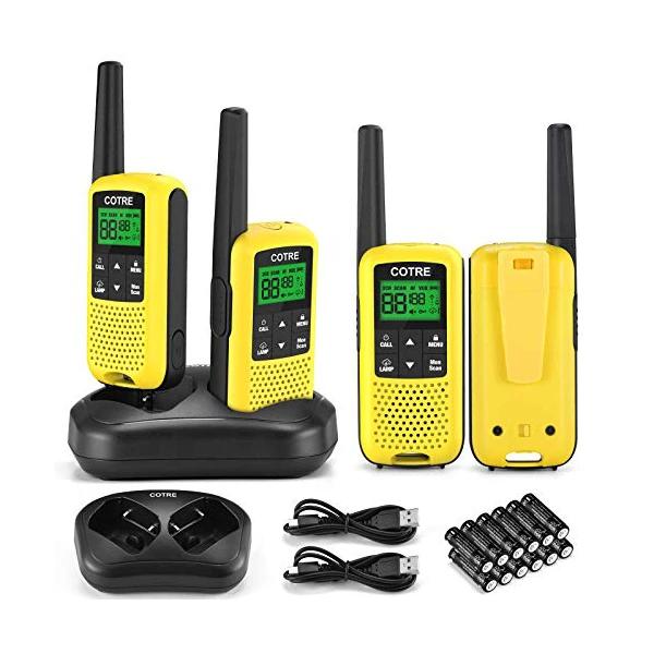 Walkie Talkies 4-Pack w/ NOAA Weather Alerts
