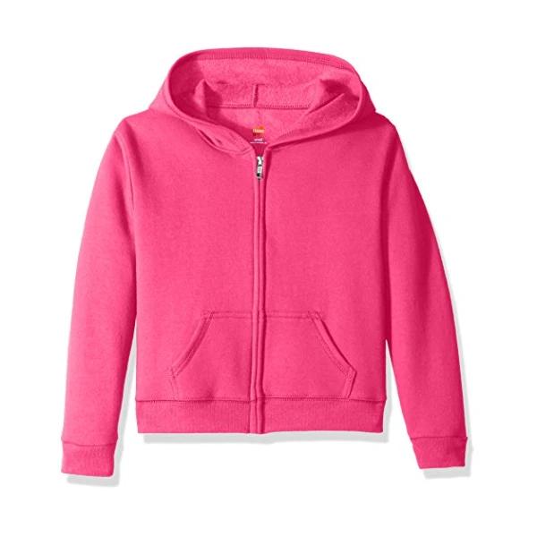 Hanes Girls' Big ComfortSoft EcoSmart Full-Zip Hoodie