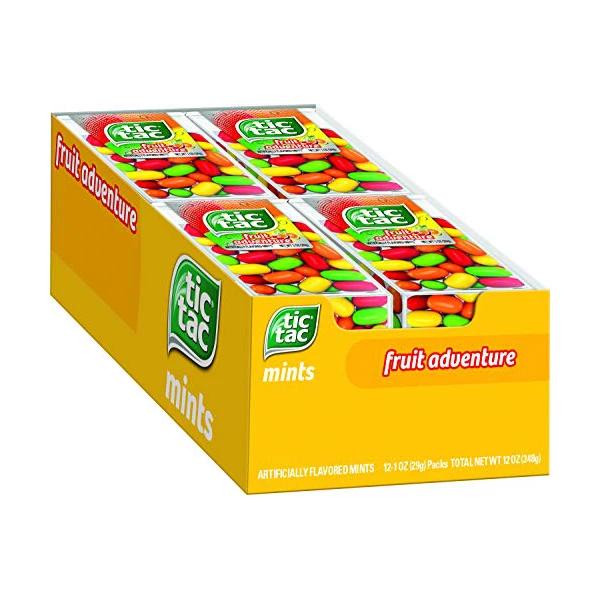 Tic Tac Fresh Breath Mints Fruit Adventure, 12 Count