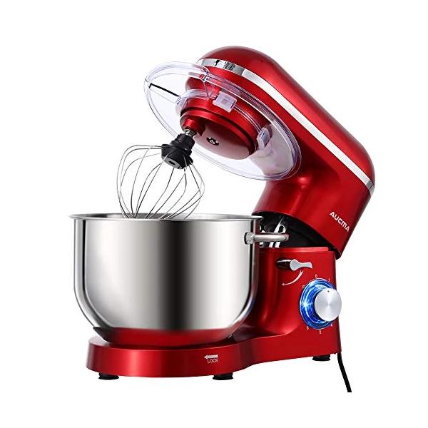 Aucma Stand Mixer,6.5-QT 660W 6-Speed Tilt