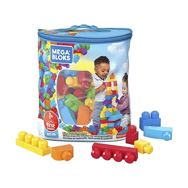 Mega Bloks First Builders Big Building Bag with Big Building Blocks (80 Pieces)