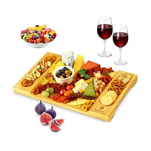 Large Unique Bamboo Cheese Board