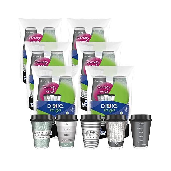 156-Count Dixie To Go Disposable Insulated Hot Cups With 156 Lids