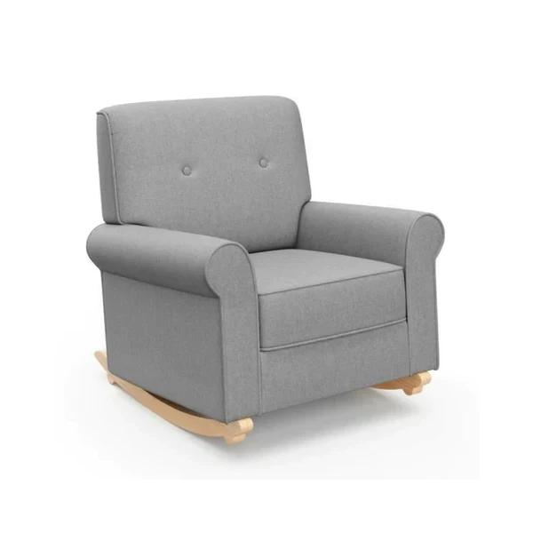 Graco Harper Poly-Linen Indoor Nursery Rocking Chair, Horizon Gray