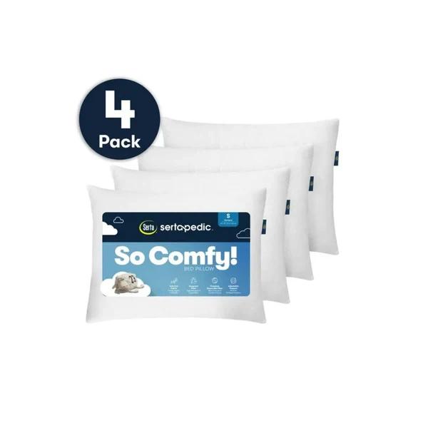 4-Pack Serta So Comfy Bed Pillow