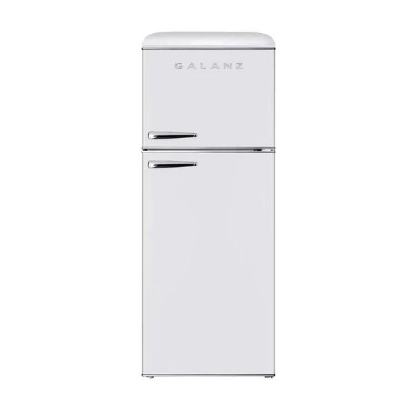 Galanz 10.0 Cu Ft True Top Freezer Retro Refrigerator Dual Door Fridge