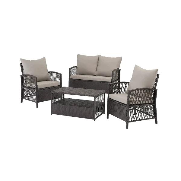 Mainstays Kingston Ridge 4-Piece Outdoor Conversation Set