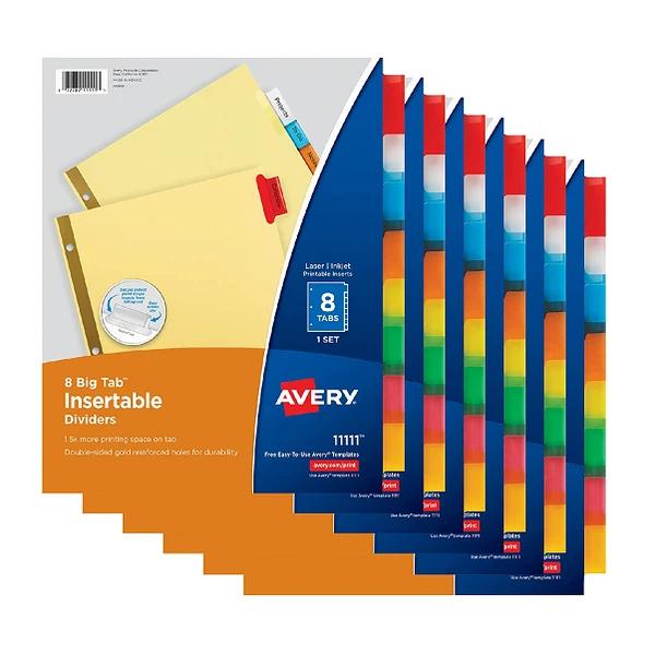 Avery 8-Tab Binder Dividers