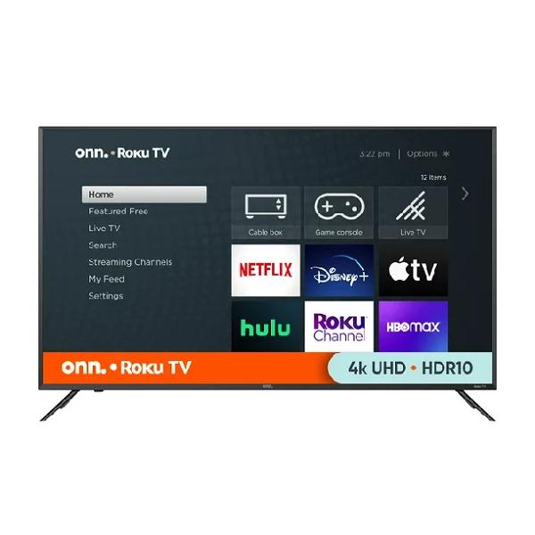 onn. 50” Class 4K UHD LED Roku Smart TV HDR