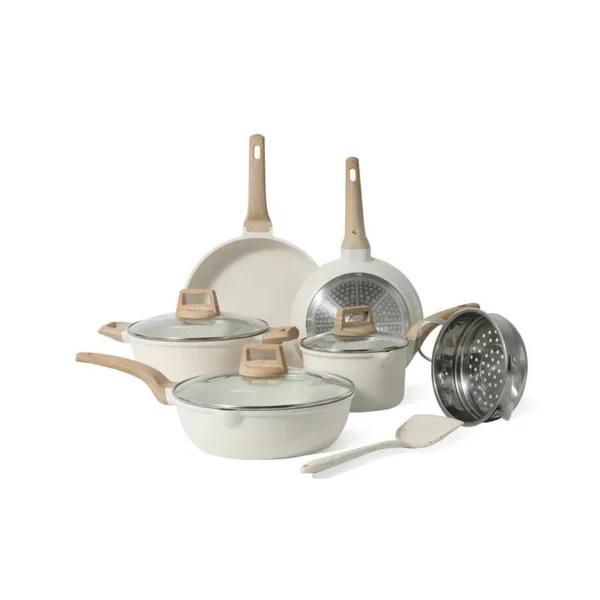 10 Piece Carote Pots and Pans Nonstick Cookware Set