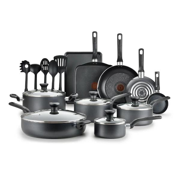 T-fal Easy Care Nonstick Cookware, 20 Piece Set