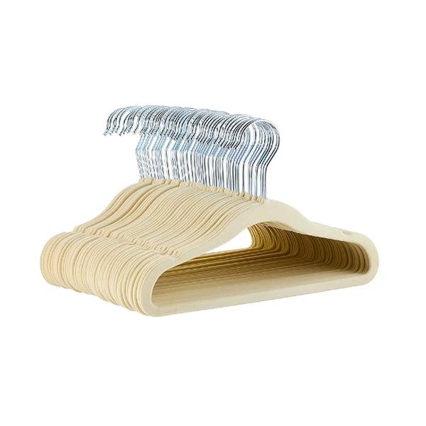 Amazon Basics Kids Velvet, Non-Slip Clothes Hangers (Pack of 50)