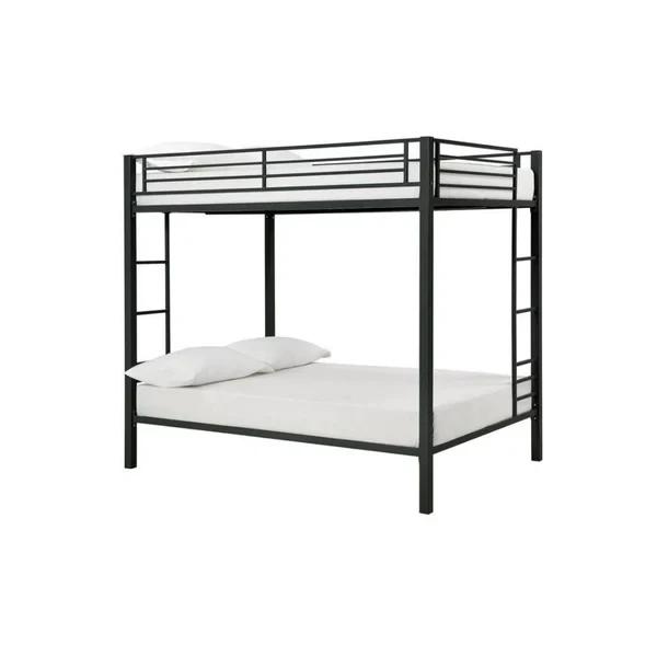 DHP Sidney Full over Full Metal Bunk Bed, Black