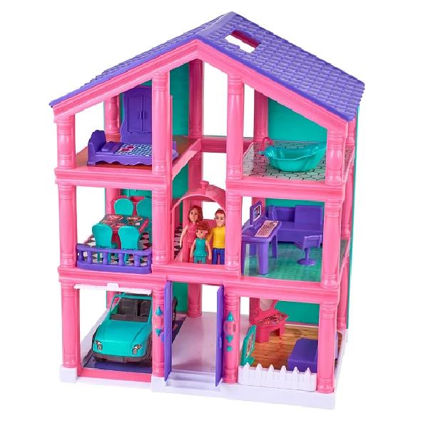 3-Story Dollhouse Play Set