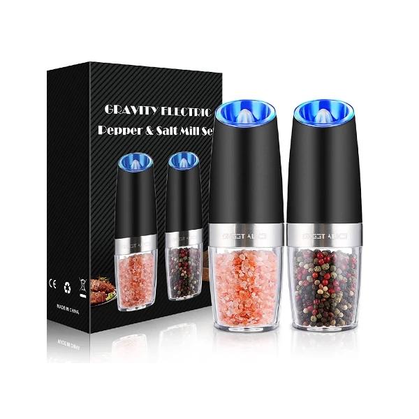 Gravity Electric Pepper and Salt Grinder Set