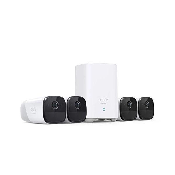 EufyCam 2 Pro Wireless Home Security Camera System, 4-Cam Kit