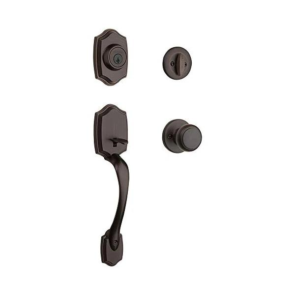 Kwikset Belleview Single Cylinder Handleset with SmartKey Cove Knob