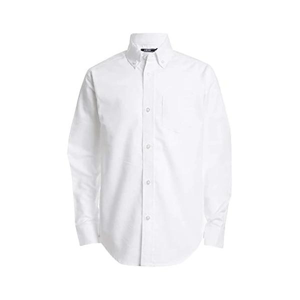 IZOD Boys’ Long Sleeve Solid Button-Down Oxford Shirt