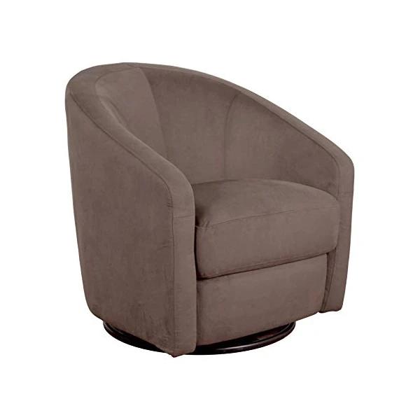 babyletto Madison Swivel Glider in Slate Microsuede