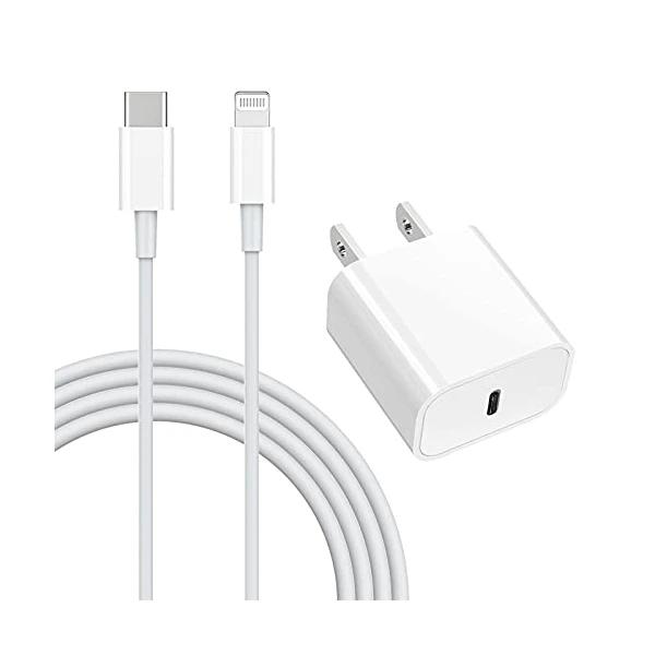 20W Fast Wall Charger With USB C Cable