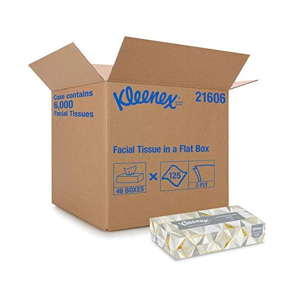 48 Boxes Kleenex Professional Facial Tissues Flat Boxes