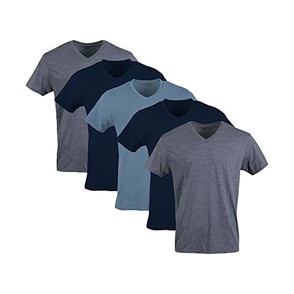 5-pack Gildan Men's V-Neck T-Shirts