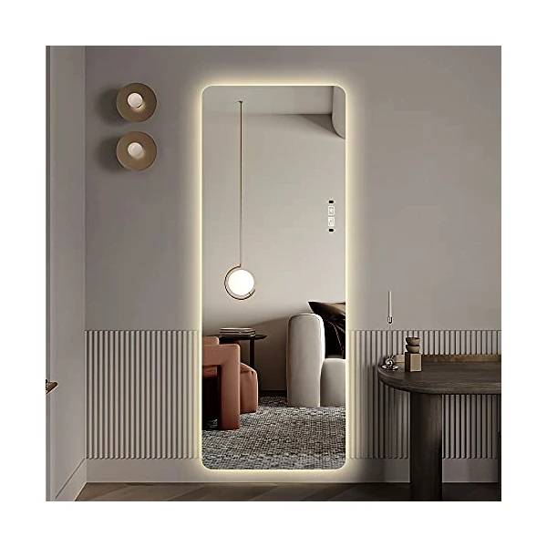 Wall-Mounted Frameless LED Mirror