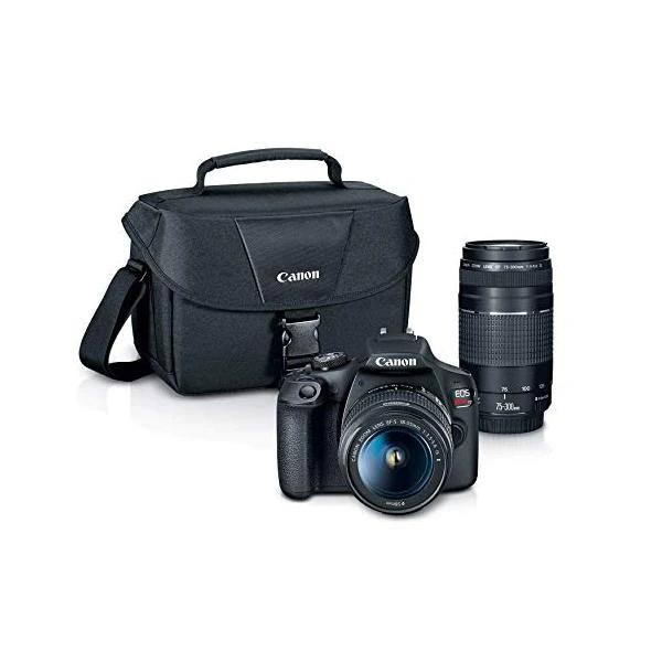 Canon EOS REBEL T7 DSLR Camera|2 Lens Kit with EF18-55mm + EF 75-300mm Lens