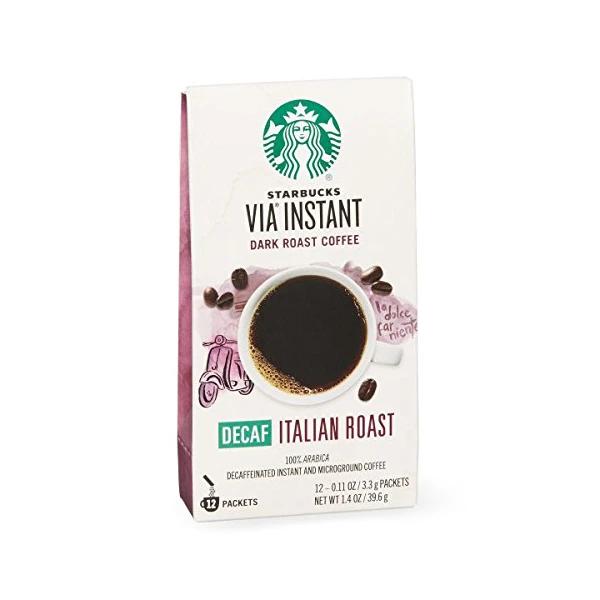 Starbucks VIA Ready Brew Coffee, Decaf Italian Roast 50-Count