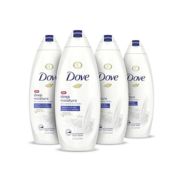 4 Bottles Of 22oz Dove Body Deep Moisture